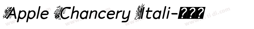 Apple Chancery Itali字体转换